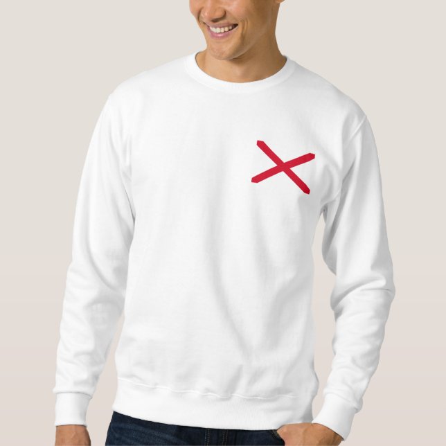 Alabama State Flag Design Sweatshirt (Front)