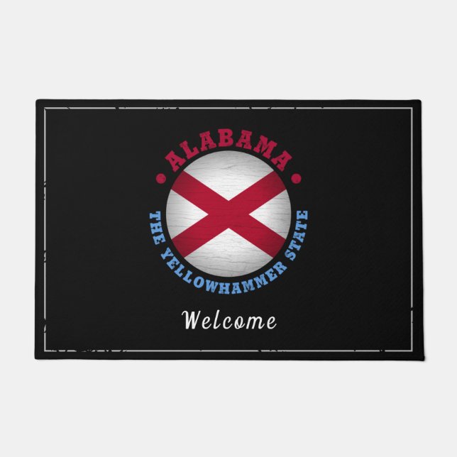 ALABAMA STATE FLAG DOORMAT (Front)