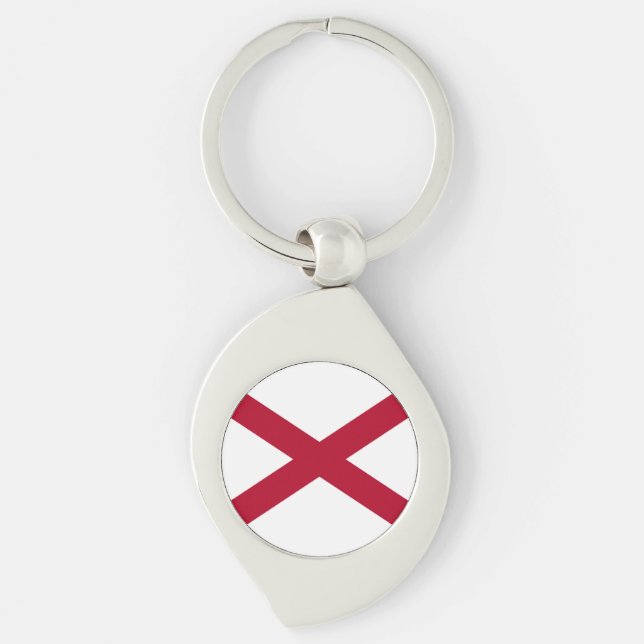 Alabama State Flag Key Ring (Front)