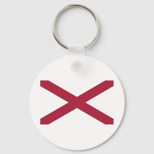 Alabama State Flag Key Ring