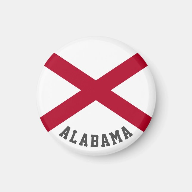 Alabama State Flag Magnet (Front)