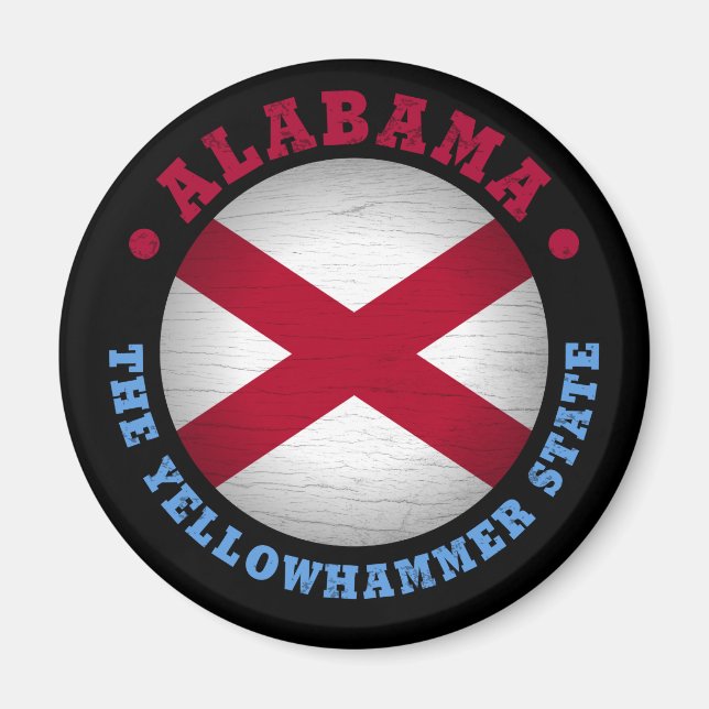 ALABAMA STATE FLAG MAGNET (Front)