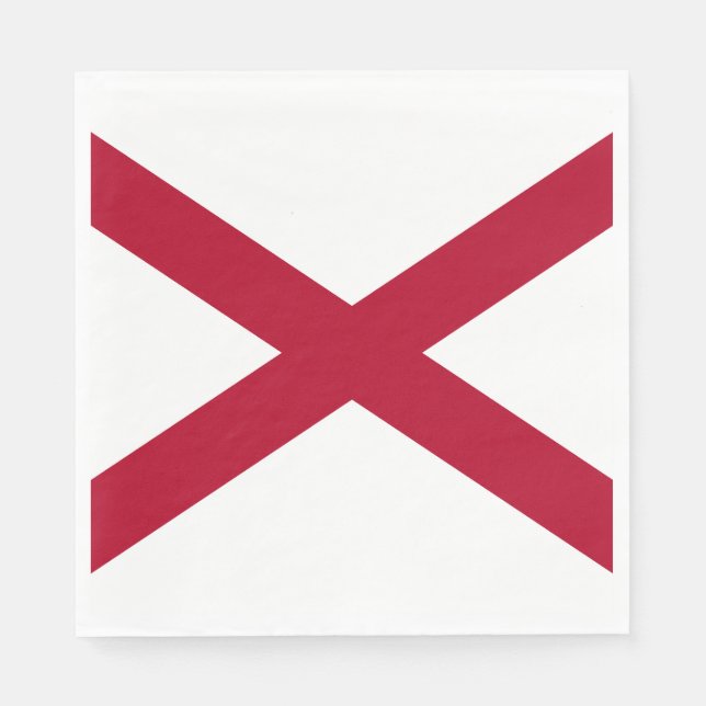 Alabama State Flag Napkin (Front)