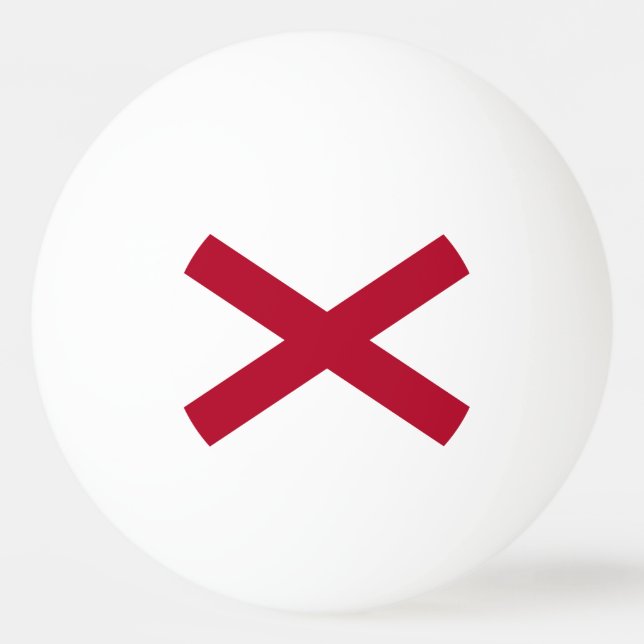 Alabama State Flag Ping Pong Ball (Back)