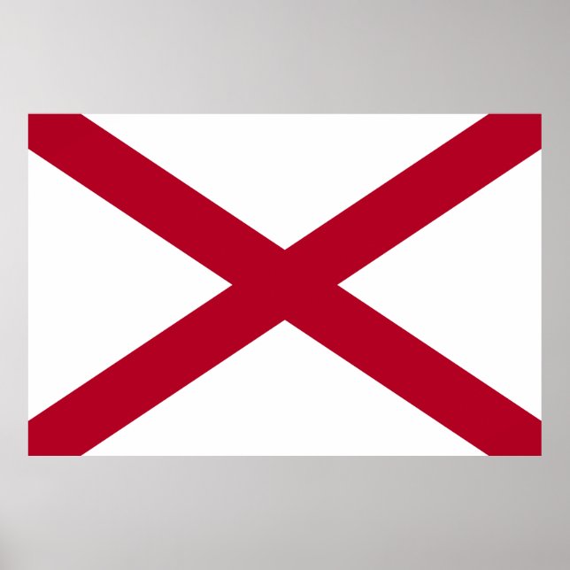 Alabama State flag Poster (Front)