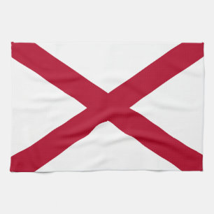 Alabama State Flag Tea Towel