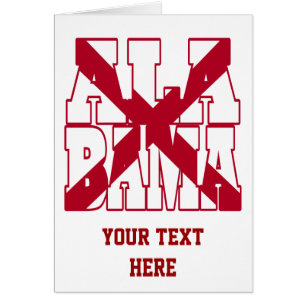 Alabama state flag text