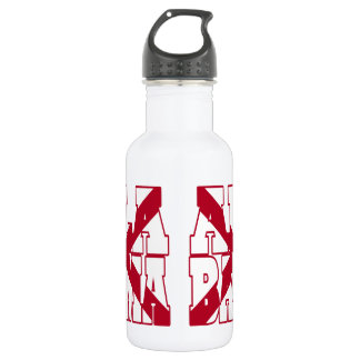 Alabama state flag text 532 ml water bottle