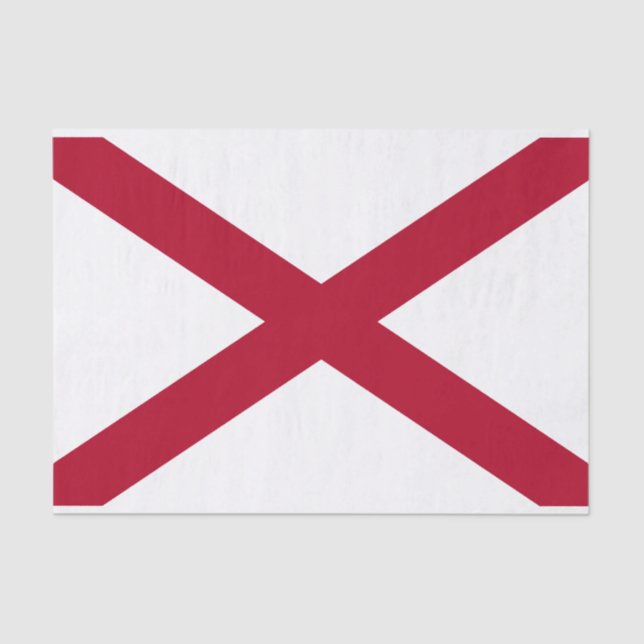 Alabama State Flag Tissue Paper (Front)