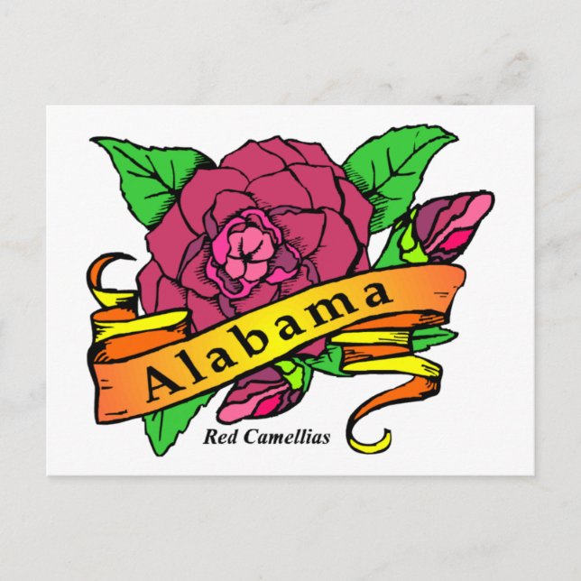 Alabama State Flower Postcard (Front)
