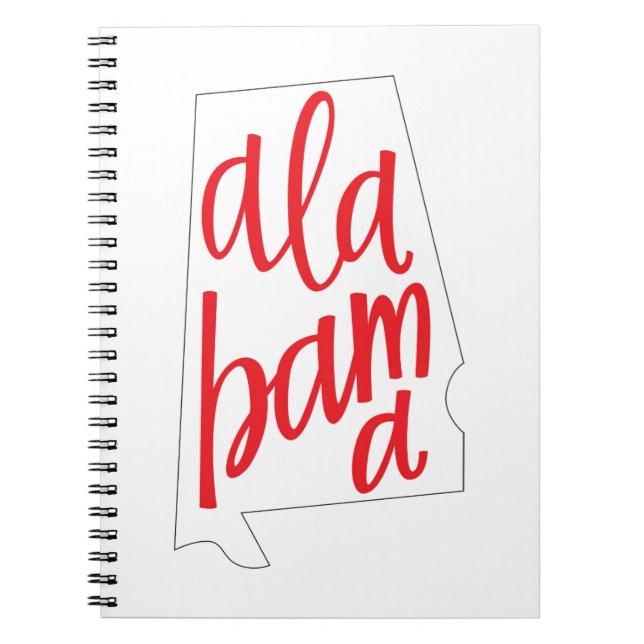 Alabama State Outline Notebook (Front)