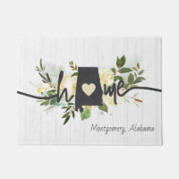 Alabama State Personalised Your Home City Rustic