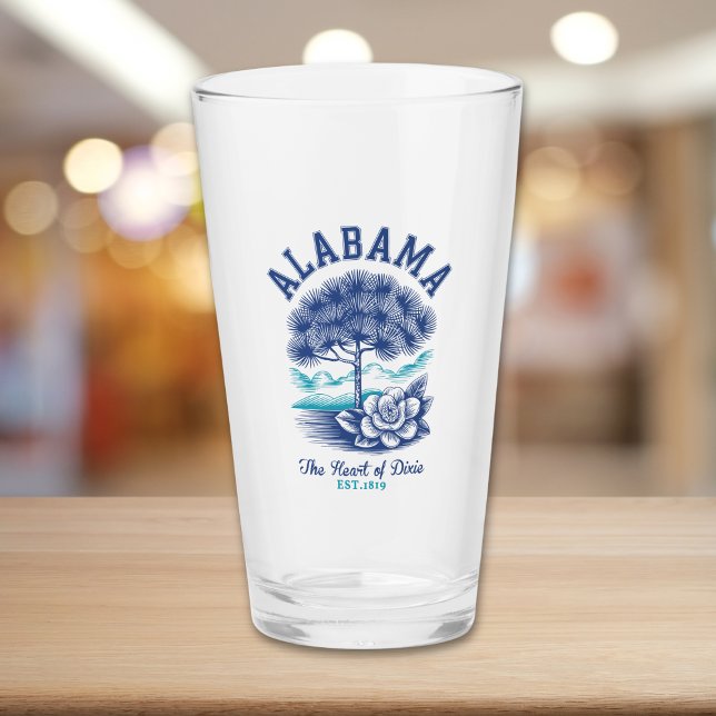 Alabama State Pride – Camellia Flower and Tree  Glass (Creator Uploaded)