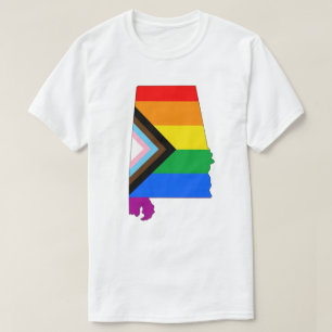 Alabama State Pride LGBTQ Progress Pride T-Shirt