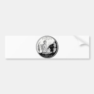 Alabama State Quarter Bumper Sticker