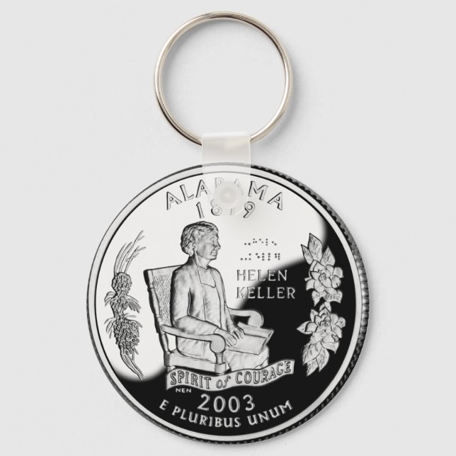 Alabama State Quarter Key Ring (Front)