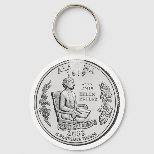 Alabama State Quarter Key Ring (Front)