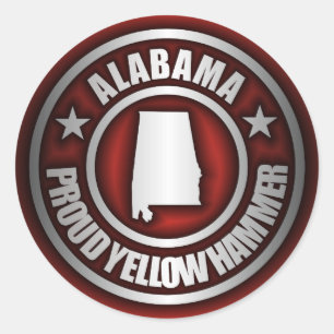 "Alabama Steel" Stickers (Red)