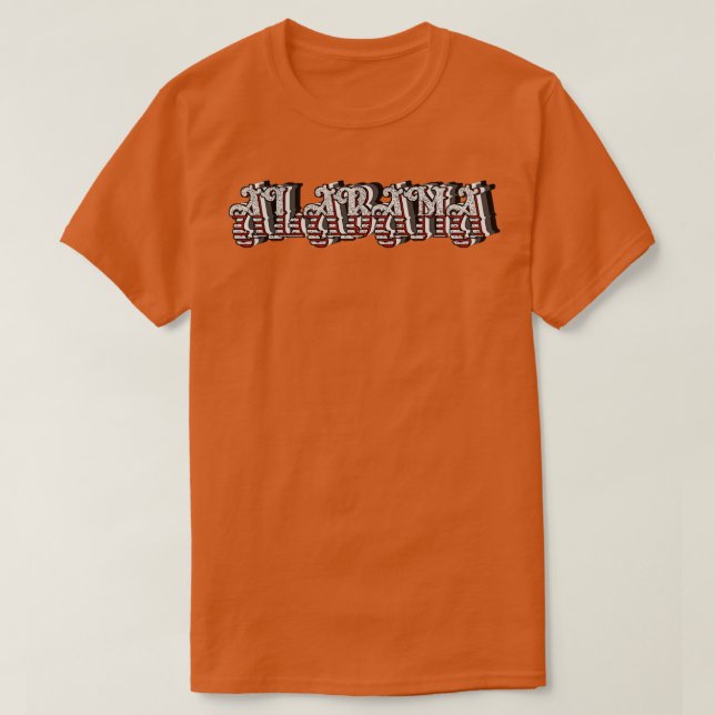 alabama stripes TShirt (Design Front)