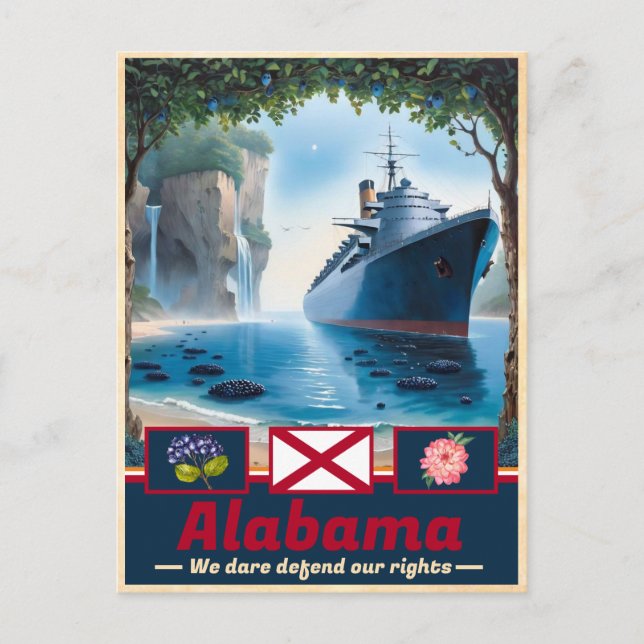Alabama Surreal Splendour: Artistic Postcard (Front)