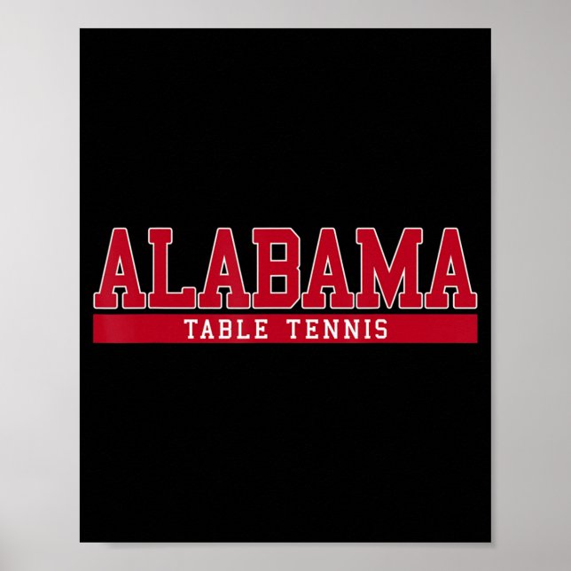 Alabama Table Tennis  Poster (Front)
