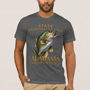 Alabama Territory Freshwater Fish The Spotted Bass T-Shirt