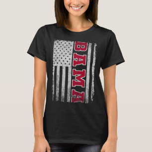 Alabama Throwback Patriotic Flag Design For Men Wo T-Shirt