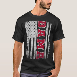 Alabama Throwback Patriotic Flag Design For Men Wo T-Shirt