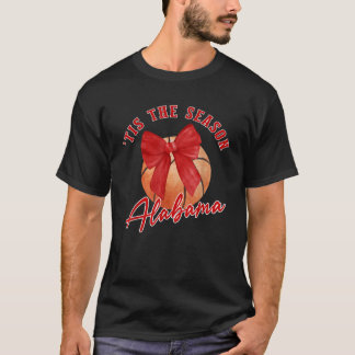 Alabama Tis the Season Vintage Basketball Coquette T-Shirt
