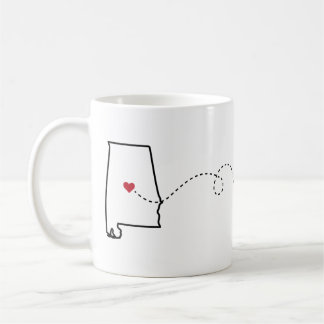 Alabama to Pennsylvania - Heart2Heart Coffee Mug