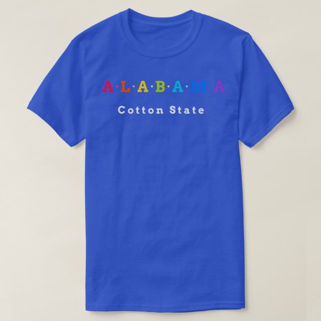Alabama USA Cotton State TShirt (Design Front)