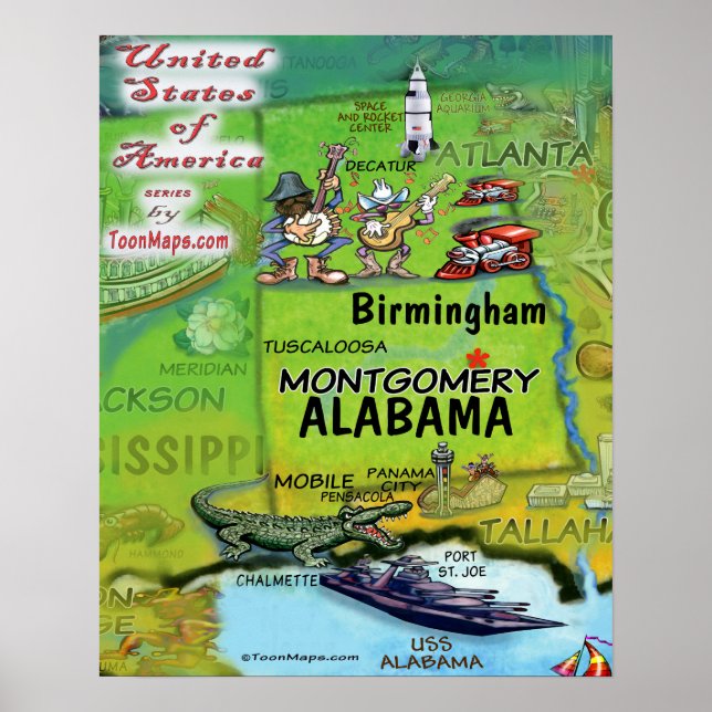 Alabama USA Poster (Front)