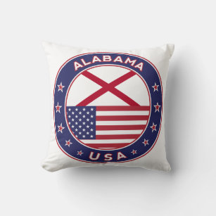 Alabama, USA States, Alabama pillow