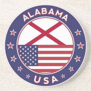 Alabama, USA States, Alabama t-shirt, Alabama Coaster