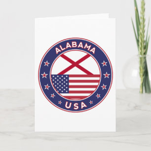 Alabama, USA States, Card