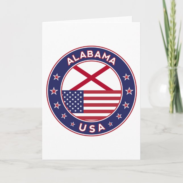 Alabama, USA States, Card (Front)