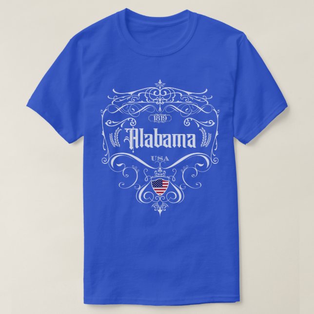 Alabama Vintage design T-Shirt (Design Front)