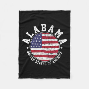 Alabama Vintage Fleece Blanket