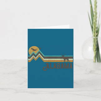 Alabama Vintage Men Women 70s Illustration Card