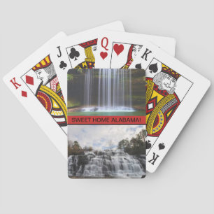 Alabama Waterfalls on a Playing Card Deck