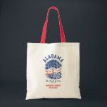 Alabama Wedding Welcome Gift Bridesmaids, Guests Tote Bag<br><div class="desc">Welcome your guests in true Southern style with this charming Alabama-themed wedding welcome bag! Featuring a tasteful image of the state of Alabama, this bag is perfect for holding snacks, local treats, weekend itineraries, or keepsakes for your special day. Whether you're hosting a wedding in Birmingham, the Gulf Coast, or...</div>