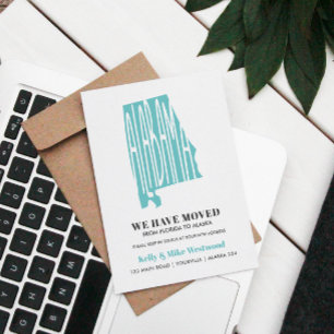 ALABAMA We've moved New address New Home   Postcar Postcard