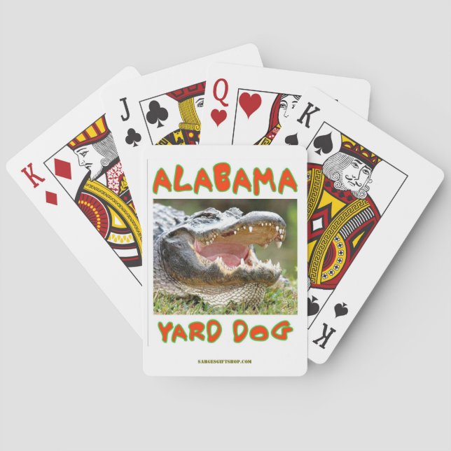 ALABAMA YARD DOG PLAYING CARDS (Back)