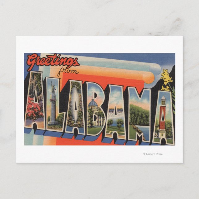 AlabamaLarge Letter ScenesAlabama Postcard (Front)