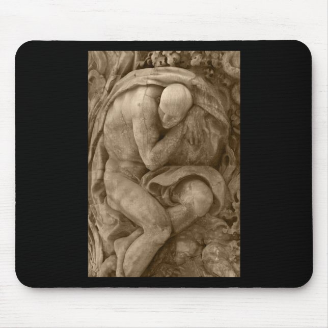 Alabaster Carving Valencia Tint Vertical Sticker  Mouse Pad (Front)