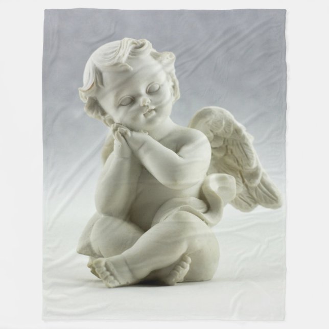 ALABASTER CHERUB FLEECE BLANKET (Front)