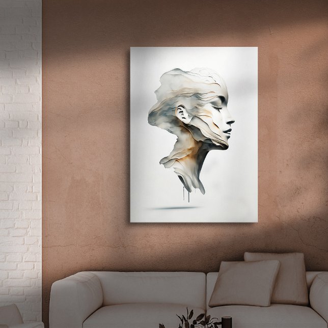 Alabaster Face Canvas Print (Creator Uploaded)
