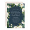 Alabaster Floral Frame Wedding Invitation