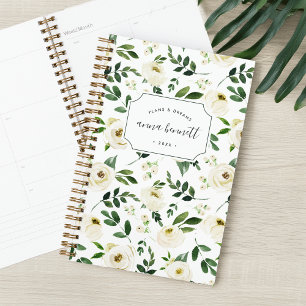 Alabaster Floral Personalised Planner