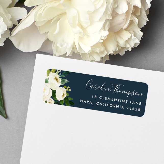 Alabaster Floral Return Address (Creator Uploaded)